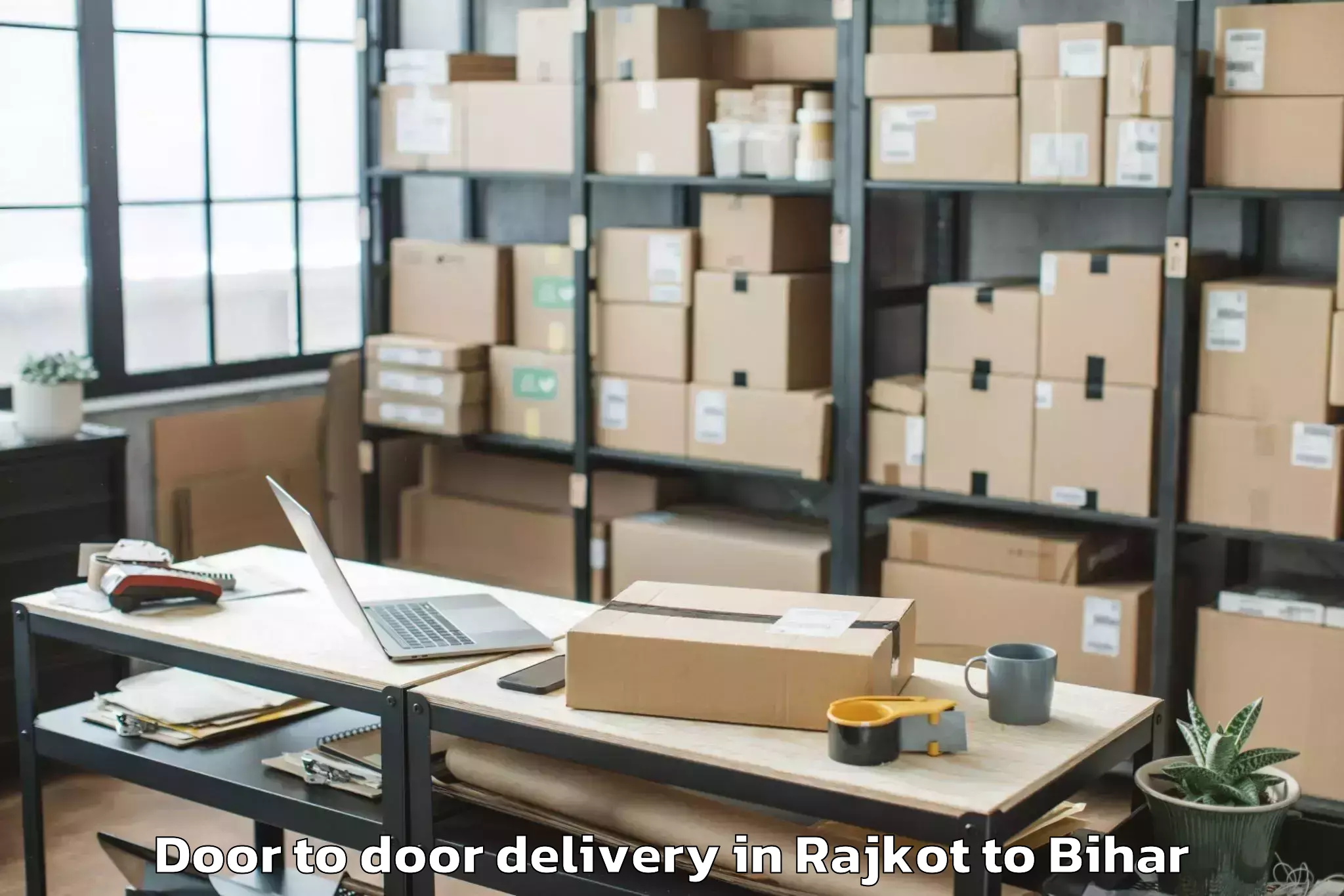 Professional Rajkot to Akbar Pur Barari Door To Door Delivery